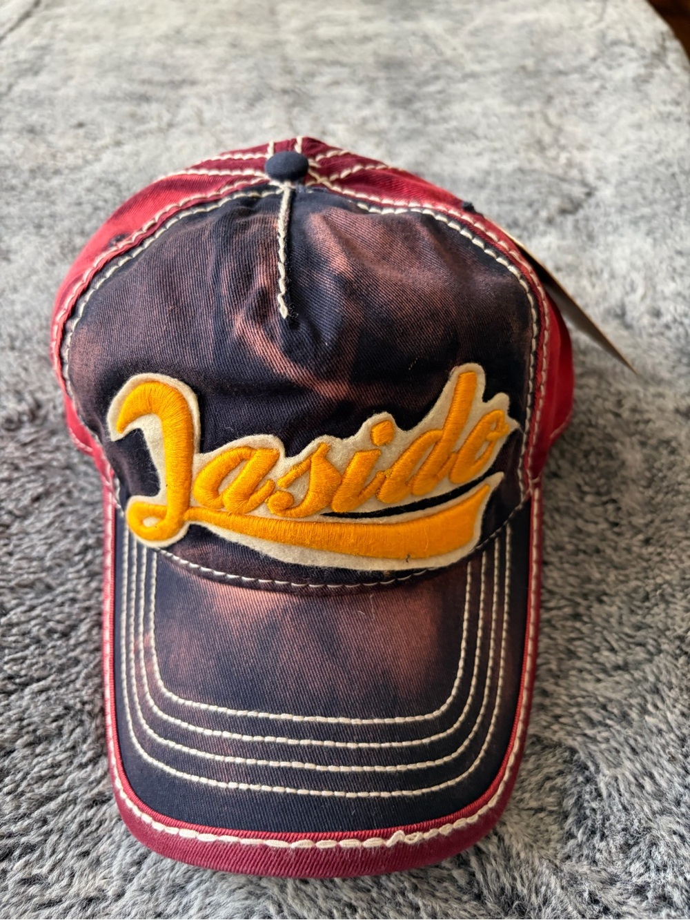 Lakeside Embroidered Red & Yellow Men's Baseball Cap